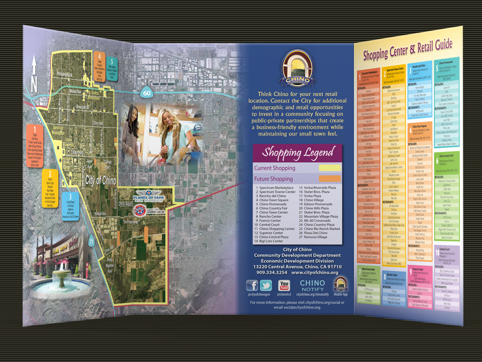 City of Chino, Shopping Center Brochure