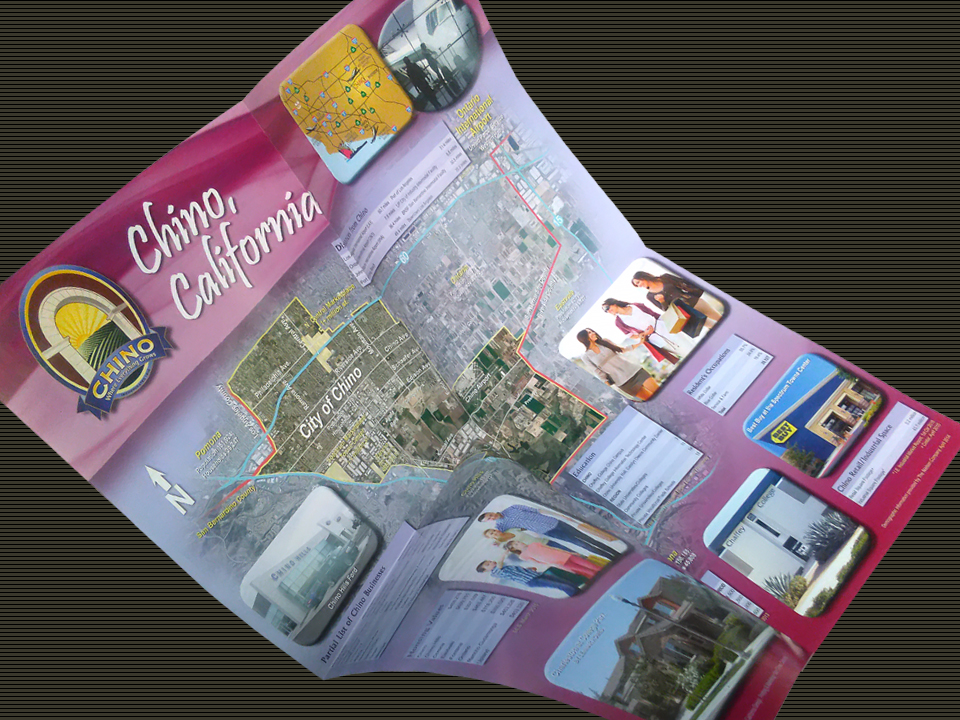 City of Chino, Demographic Brochure with Aerial Map