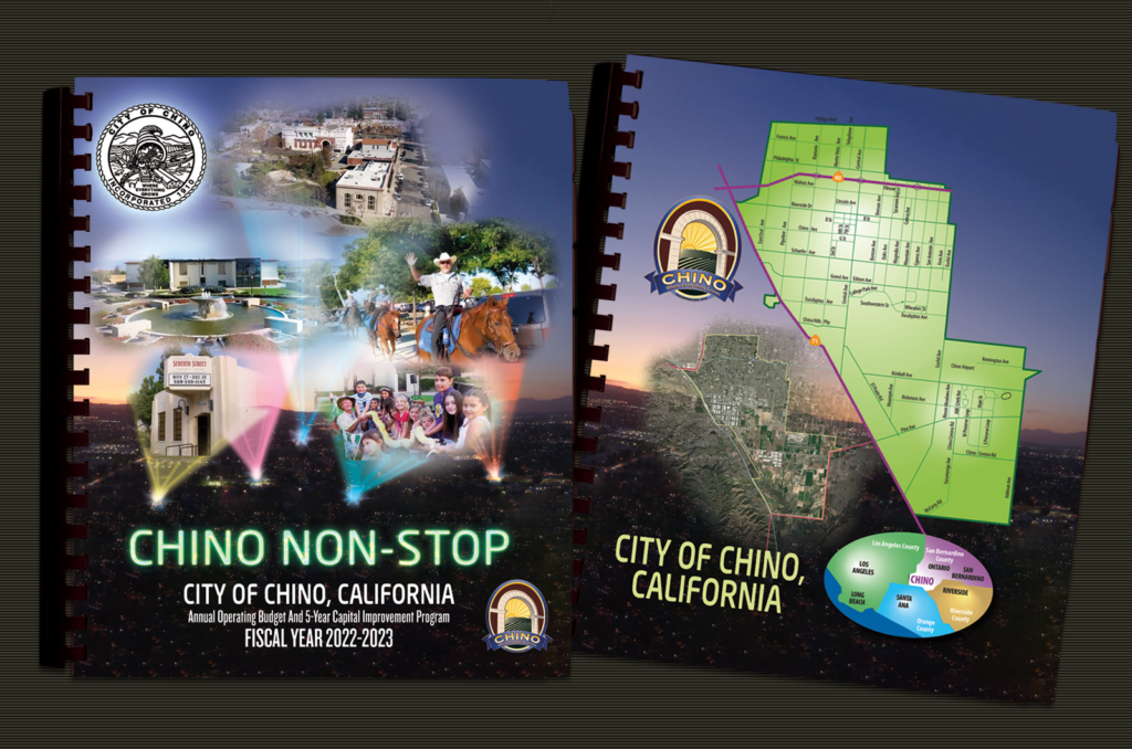 Graphic Design, City of Chino Budget Book