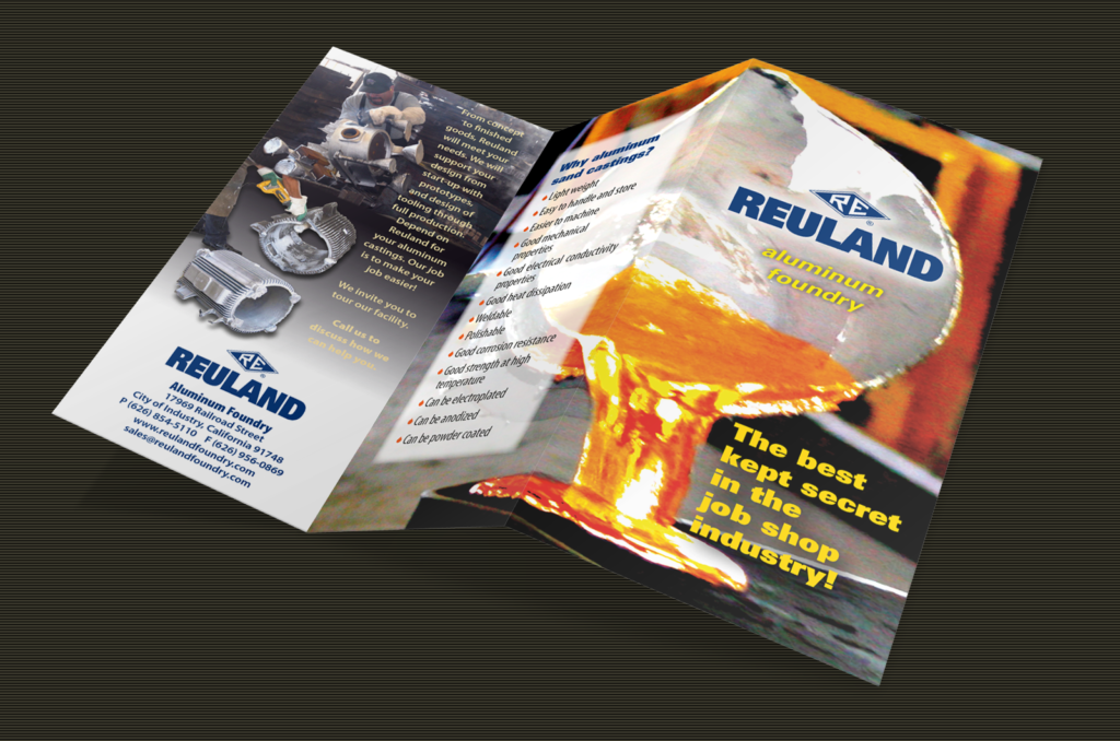 Graphic Design, Reuland Foundry Brochure