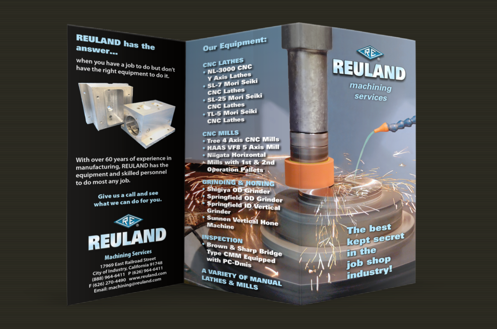 Graphic Design, Reuland Machining Brochure