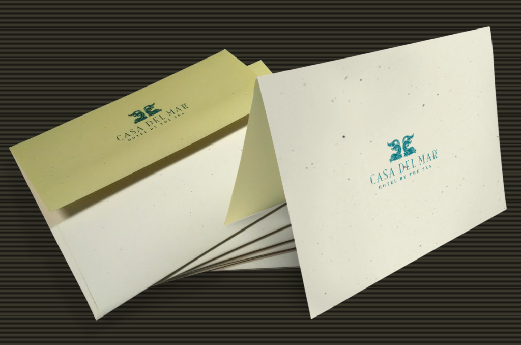 Hotel Casa Del Mar Greeting Card & Envelope Stationery