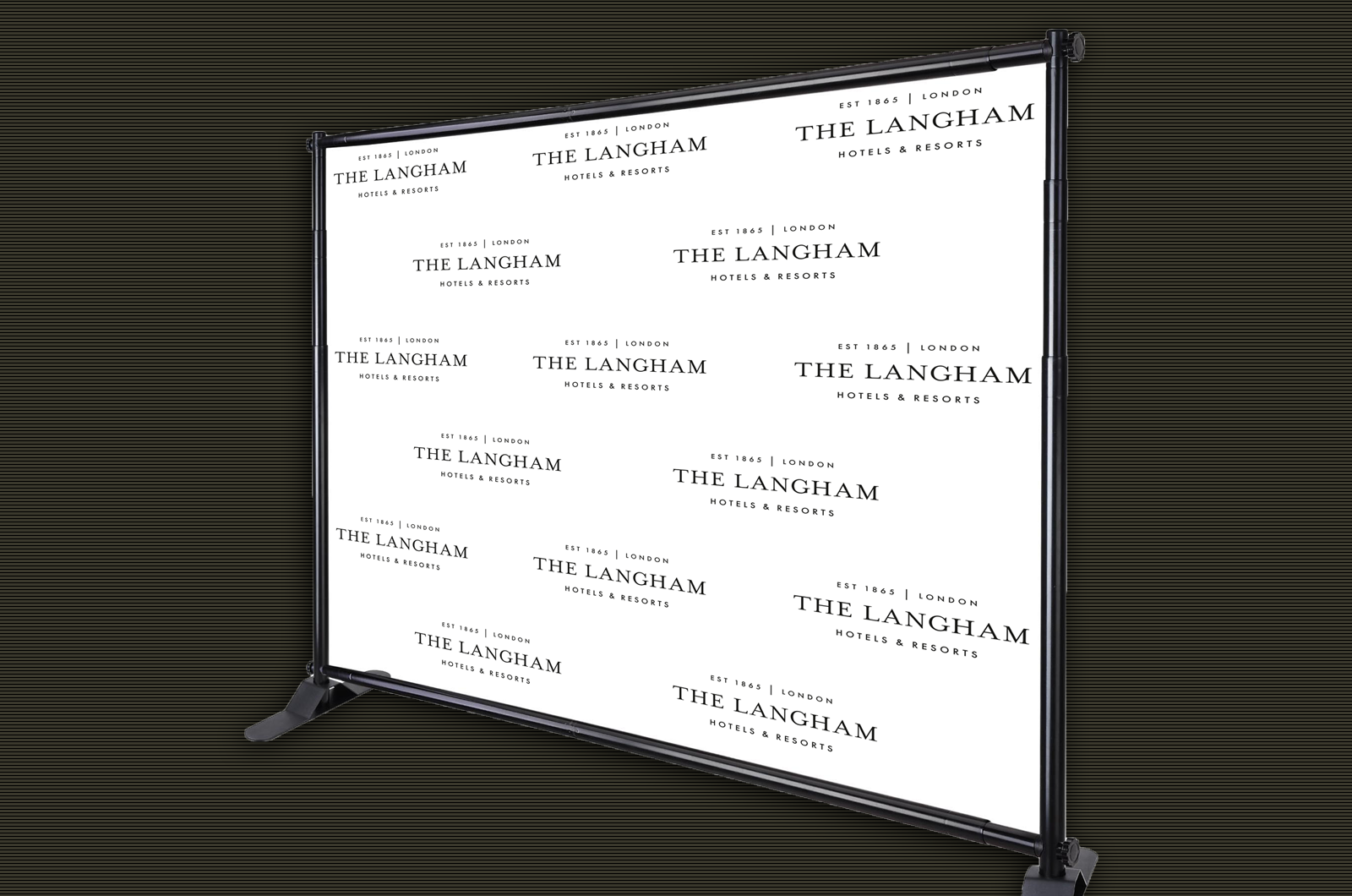 Large Format Printing: Langham Step-&-Repeat Backdrop