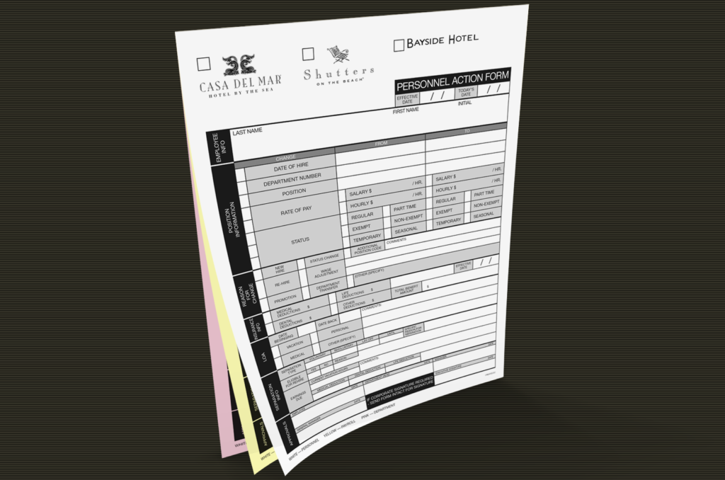 NCR Human Resources Form