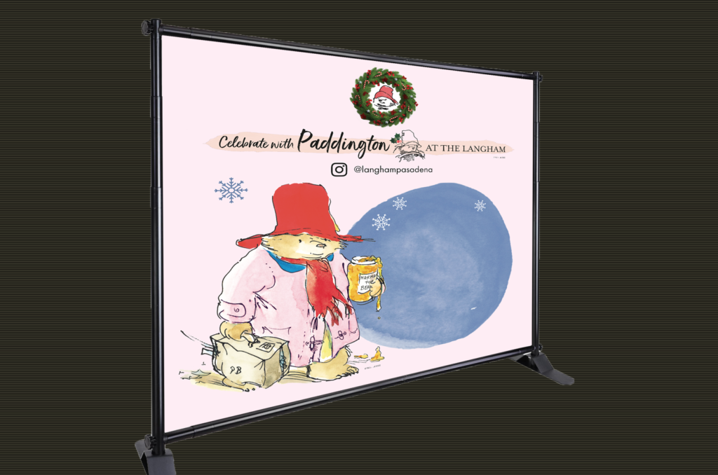 Large Format Printing: Paddington Bear Photo Backdrop