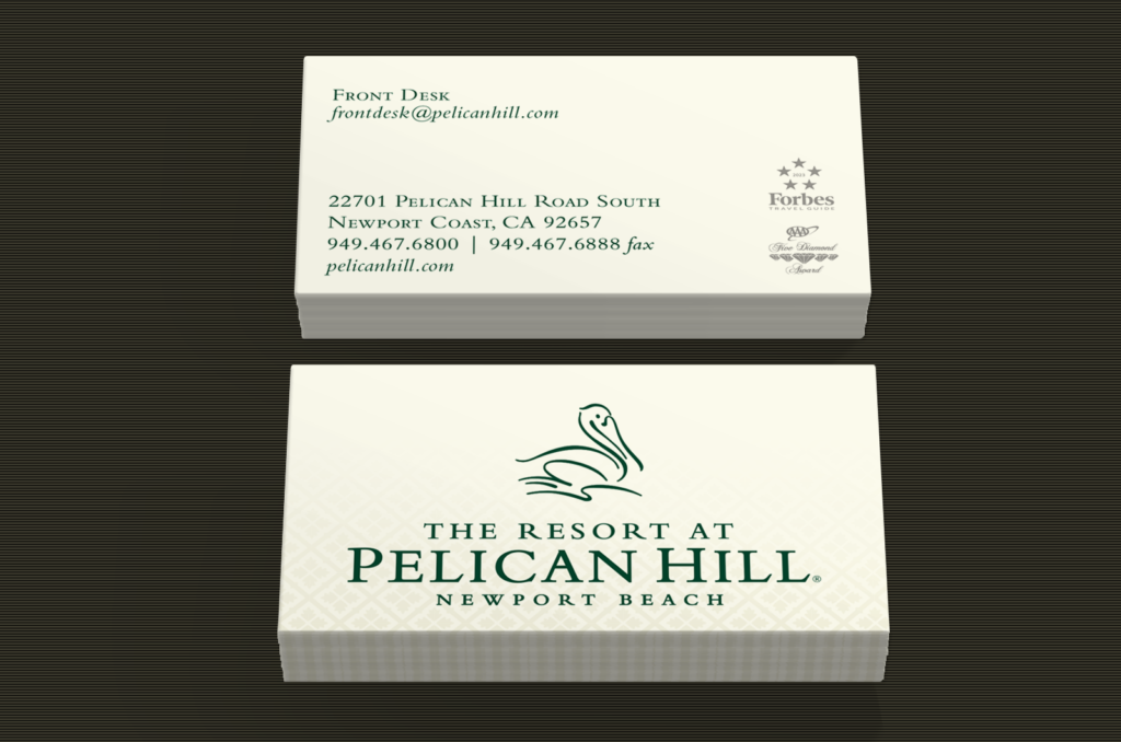 Pelican Hill Resort Business Cards