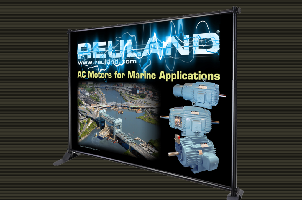 Large Format Printing: Marine Motors Backdrop