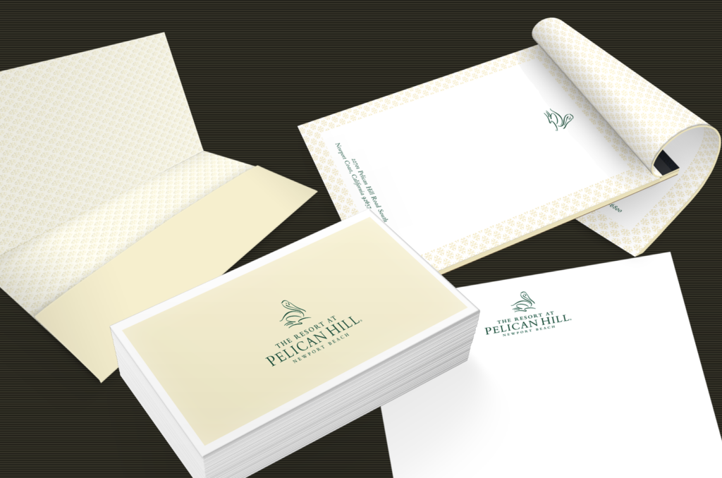 Pelican Hill Resort Notepad, Letterhead & Envelopes Stationery