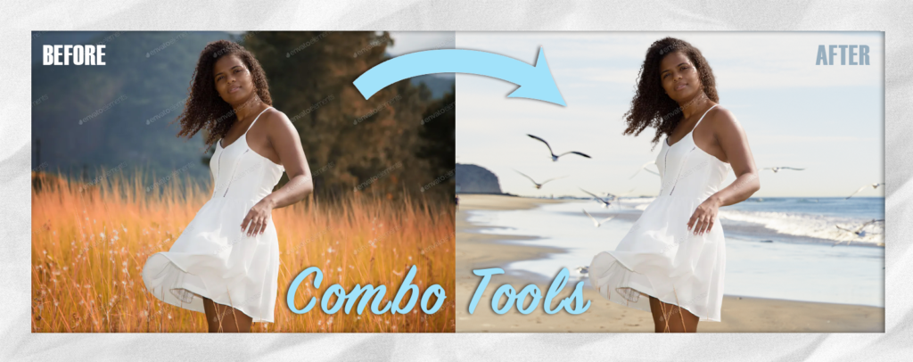 Eliminate Backgrounds Fast in Photoshop with Combo Tools